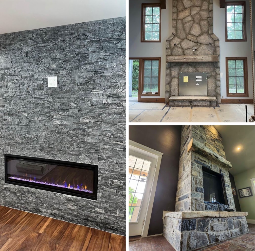 Stone fireplaces & feature walls, Muskoka