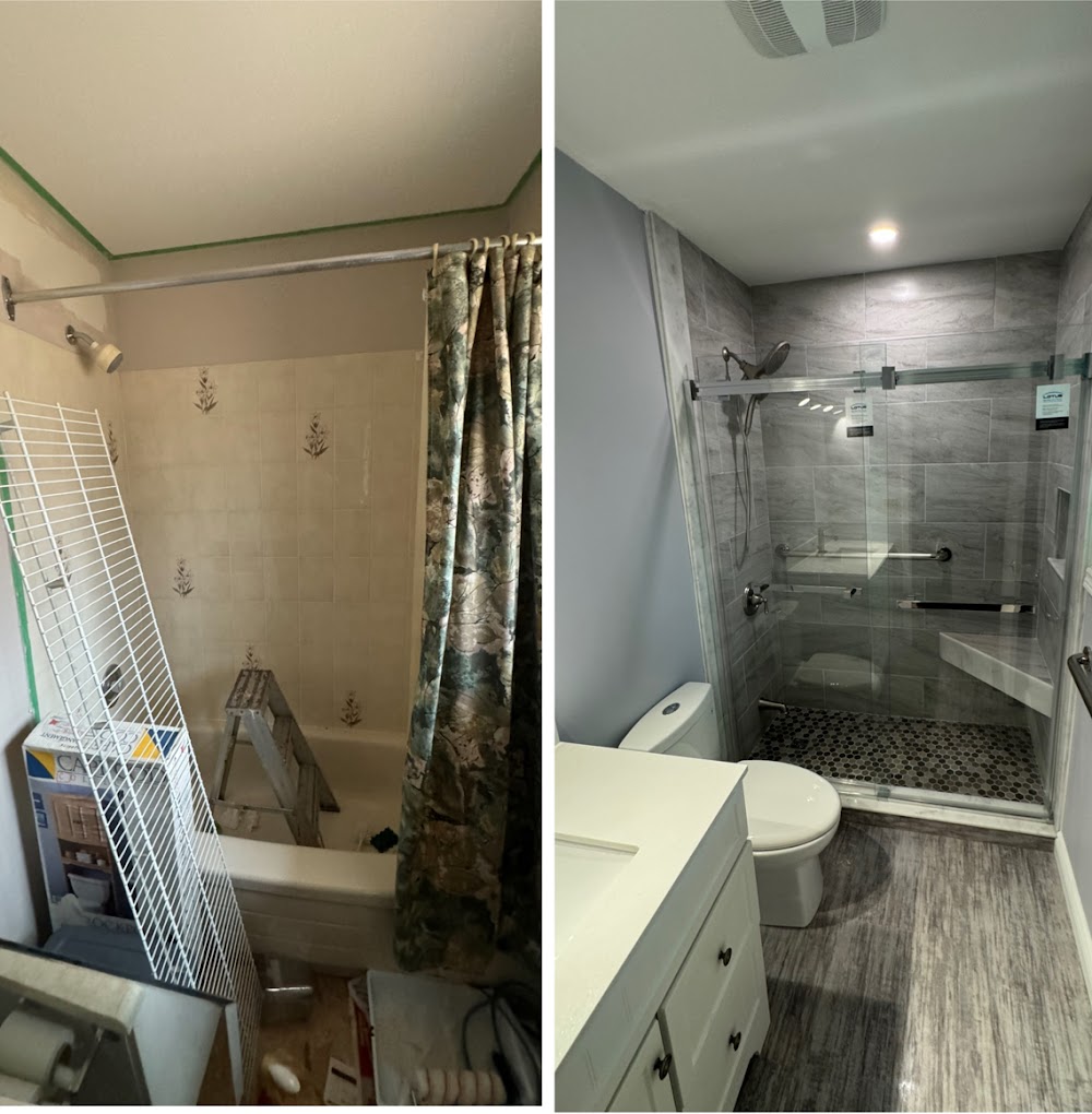 Bathroom renovation, Muskoka